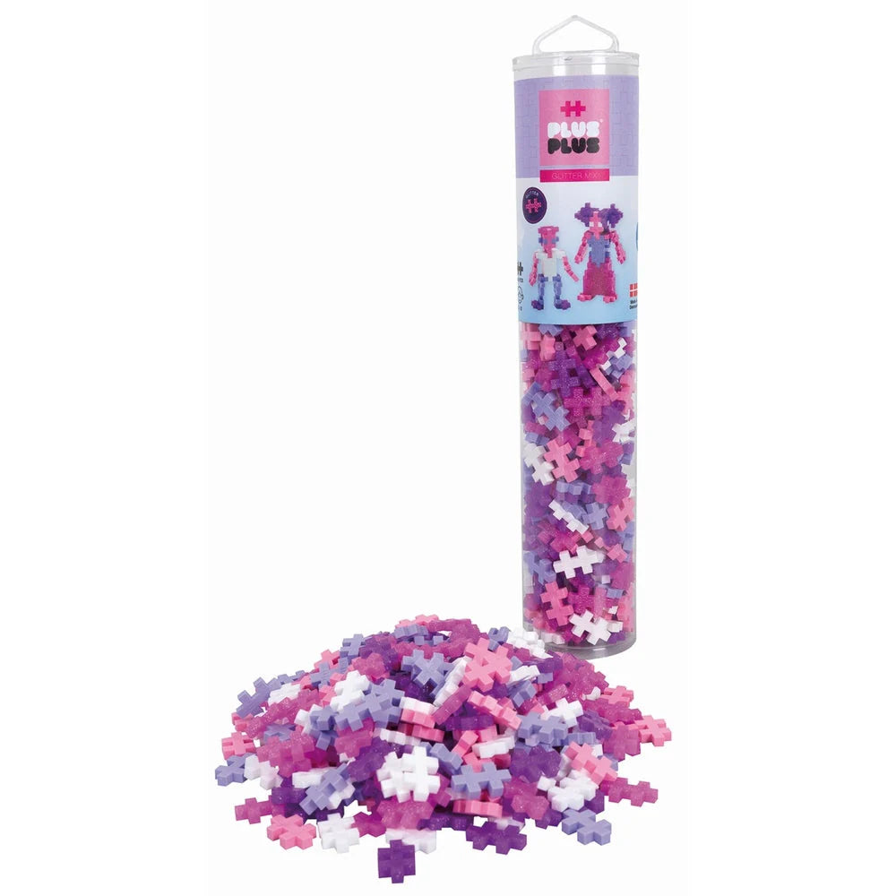 Plus Plus Glitter Tube, Mini 240 Pieces