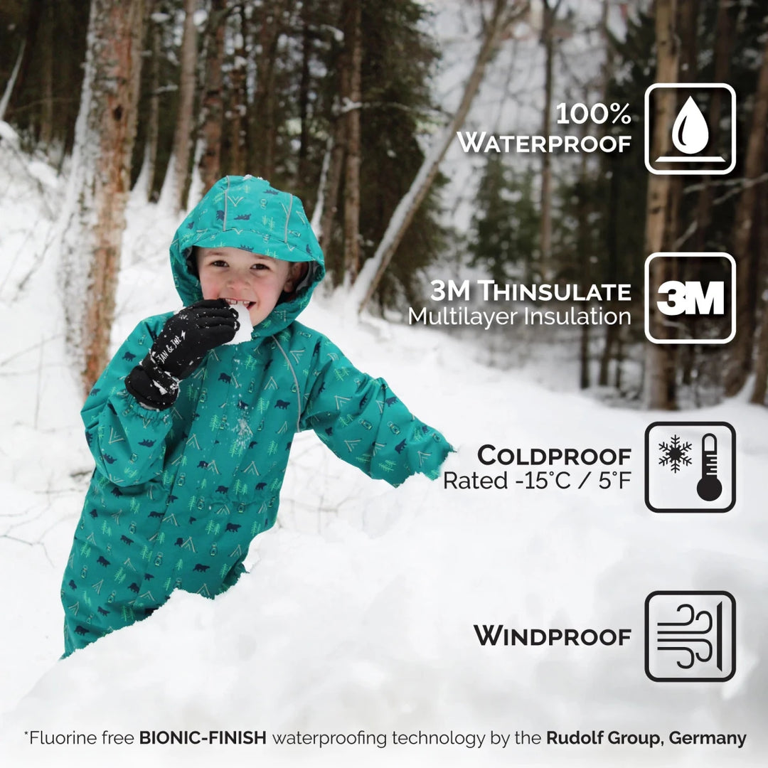 Jan & Jul Toasty-Dry Waterproof Snow Gloves – Dark Plum - Nest and Sprout-Jan & Jul