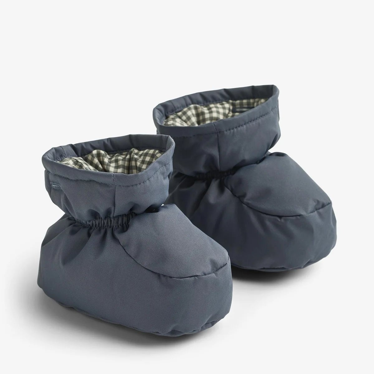 Wheat Puffer Baby Booties Fuffa – Grey Blue - Nest and Sprout-Wheat Kids