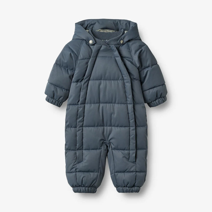 Wheat Baby Puffer Suit Edem – Grey Blue