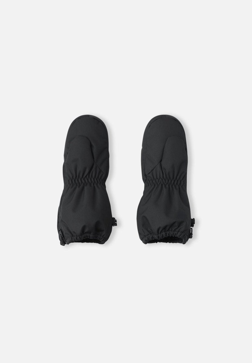 Reima Baby & Toddler Zipper Mittens – Tassu – Black - Nest and Sprout-Reima