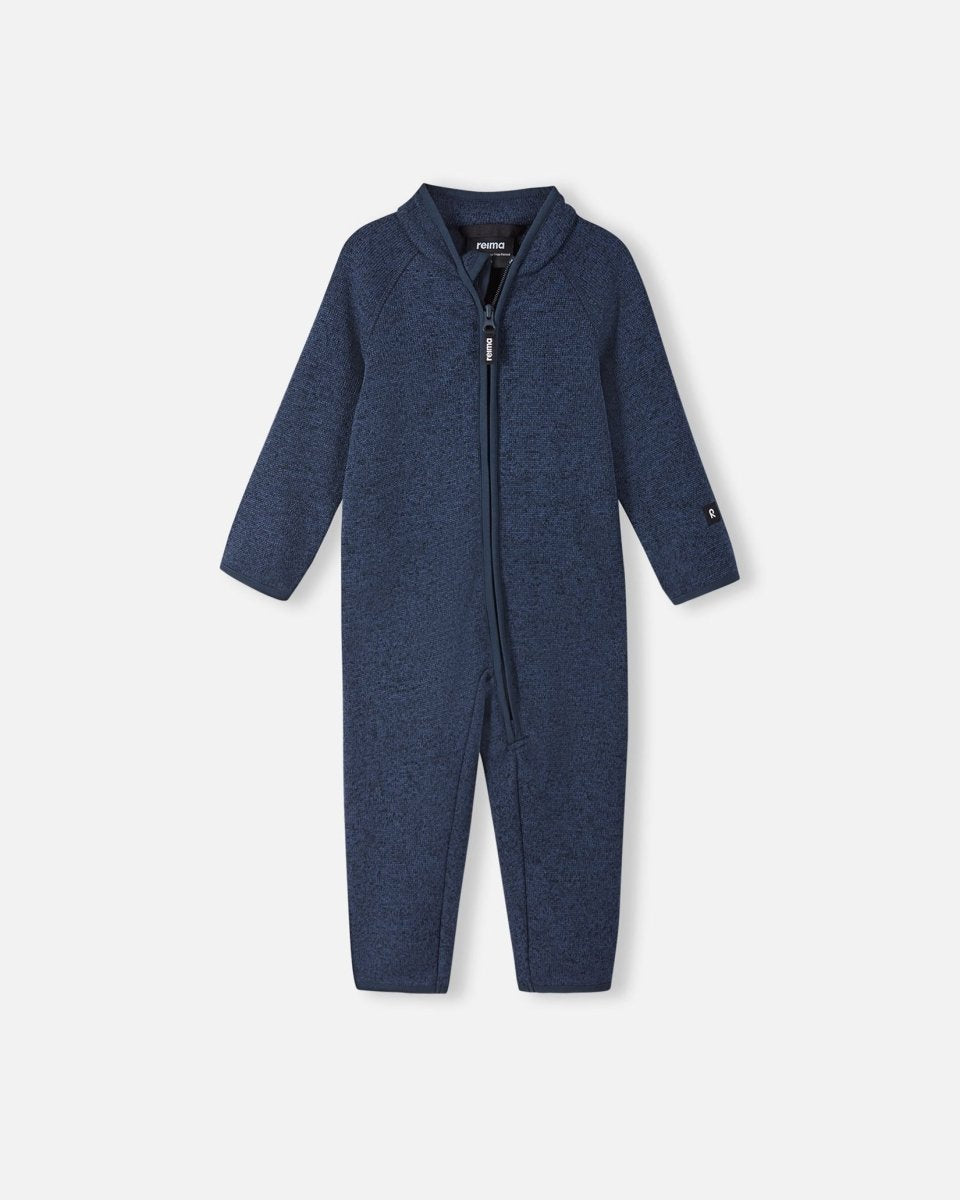 Reima Toddler Fleece One Piece – Tahti – Jeans Blue - Nest and Sprout-Reima