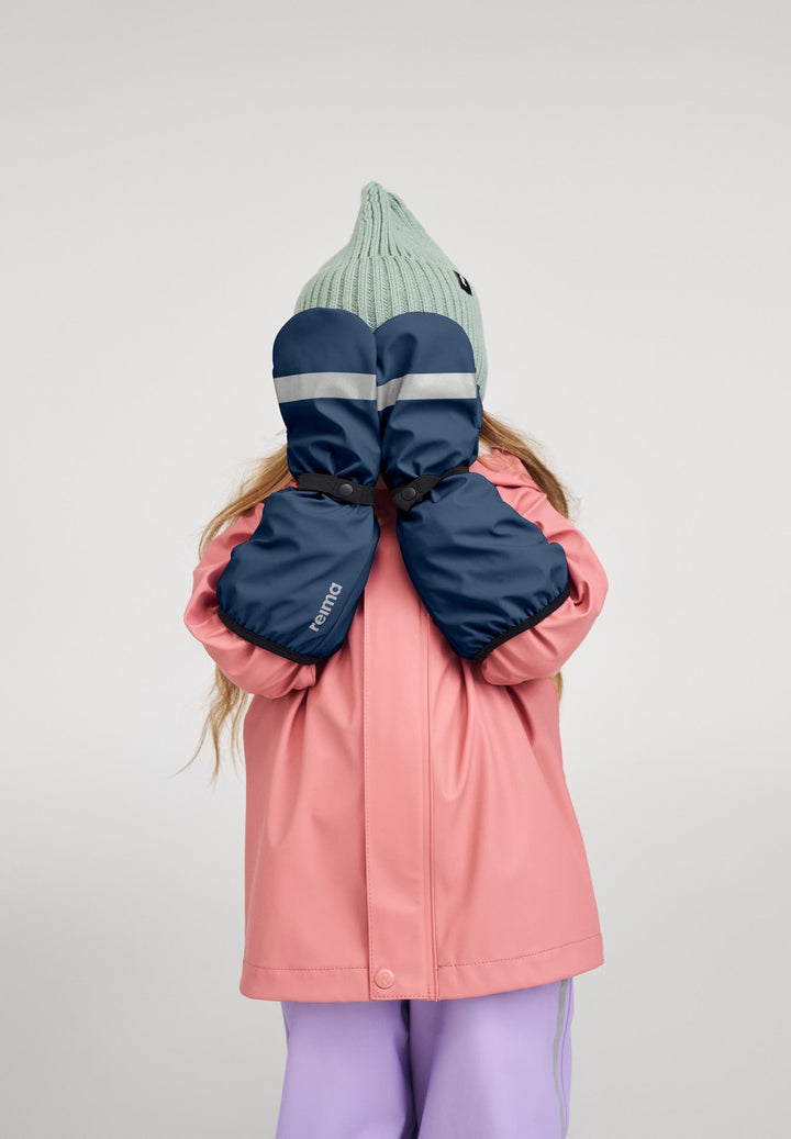 Reima Kids Unlined Rain mittens, Kura– Navy