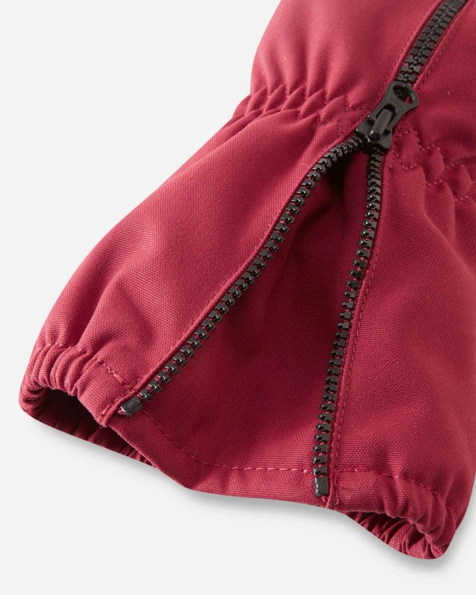 Reima Waterproof Toddler Winter Mittens – Tepas – Maroon - Nest and Sprout-Reima