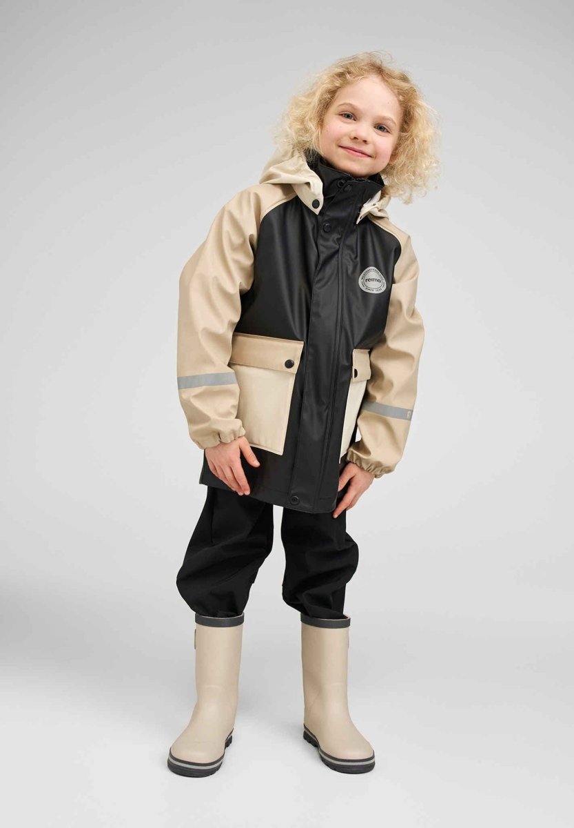 Reima Raincoat - Suihku - Black | 4, 6, 8Y - Nest and Sprout - Reima