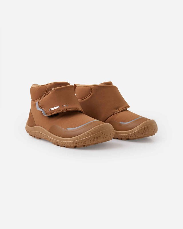 ReimaTec Hyppii Barefoot Bootie – Cinnamon Brown | Toddler Waterproof Barefoot Shoes - Nest and Sprout - Reima