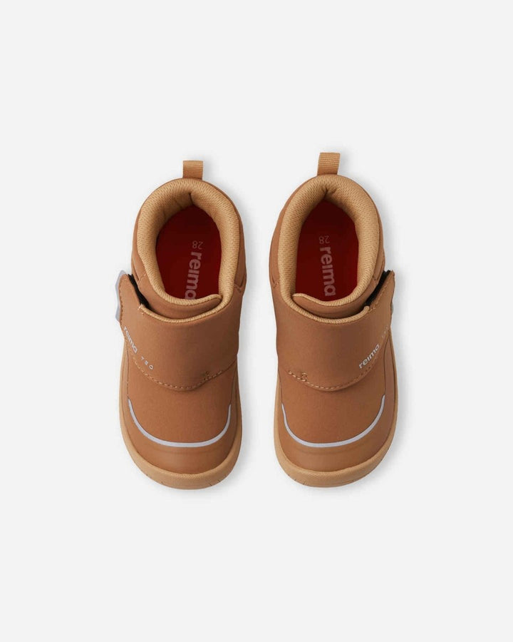 ReimaTec Hyppii Barefoot Bootie – Cinnamon Brown | Toddler Waterproof Barefoot Shoes - Nest and Sprout - Reima
