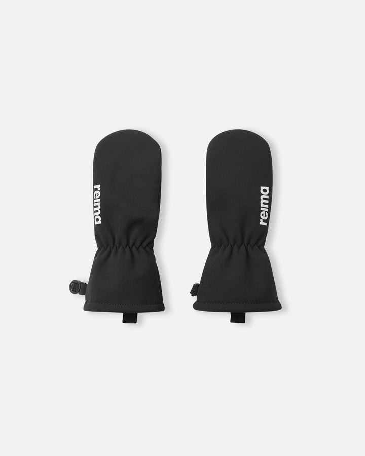 Reima Softshell Mittens - Osaten - Black | Size 4-6Y