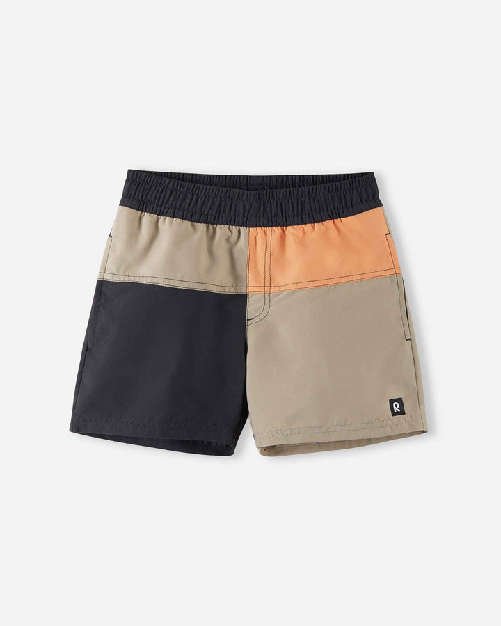 Reima Palmu Kids Swim Trunks UPF 50+ | Soft Black - Nest and Sprout - Reima