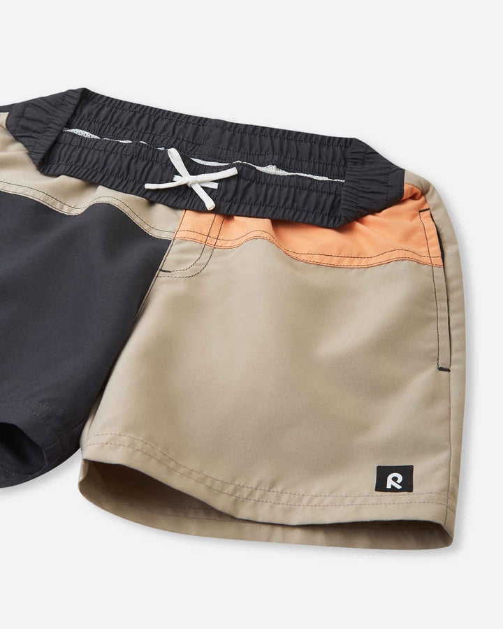 Reima Palmu Kids Swim Trunks UPF 50+ | Soft Black - Nest and Sprout - Reima