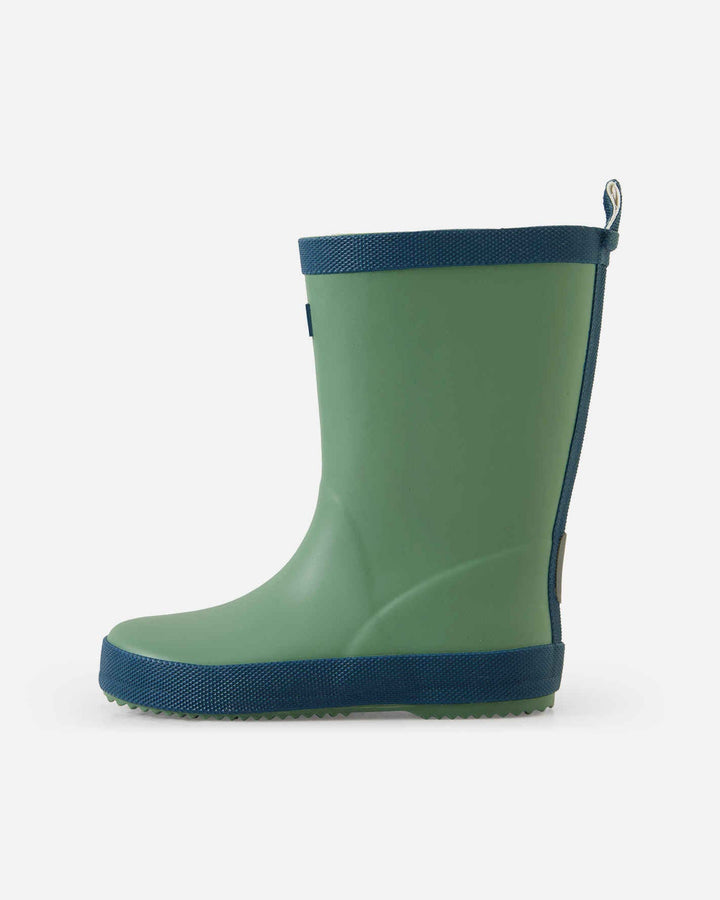 Reima Taikkuus | Kids Rubber Rain Boots | Green Clay