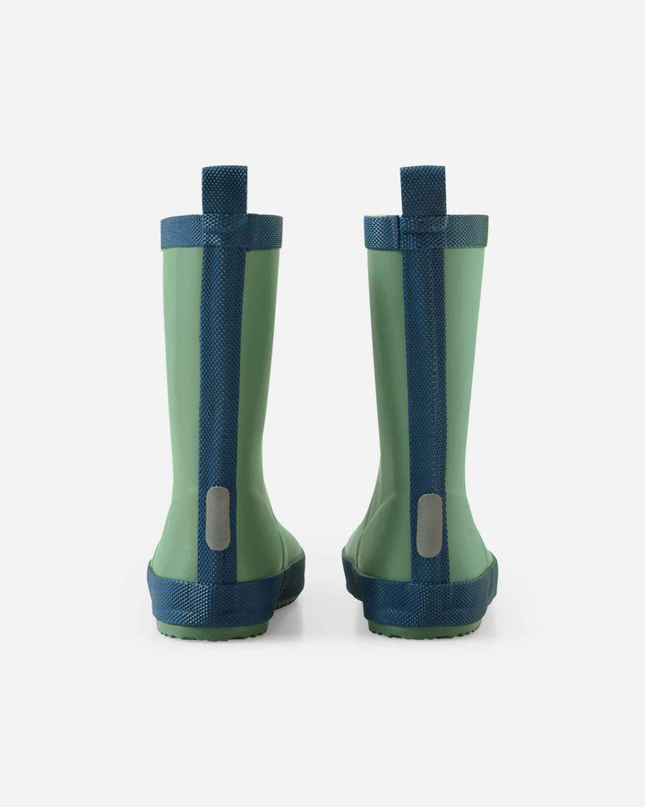 Reima Taikkuus | Kids Rubber Rain Boots | Green Clay