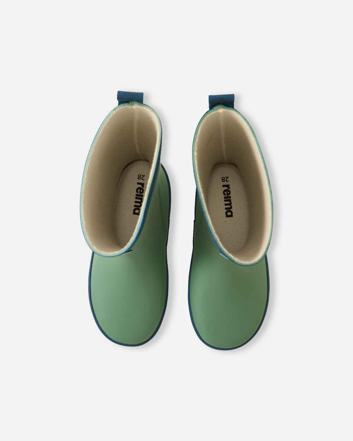 Reima Taikkuus | Kids Rubber Rain Boots | Green Clay