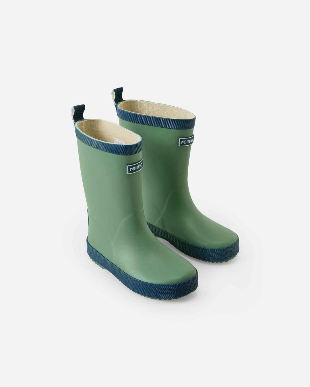 Reima Taikkuus | Kids Rubber Rain Boots | Green Clay