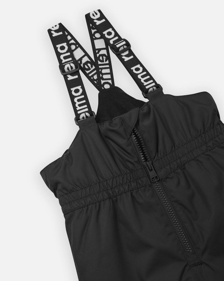 ReimaTec Matias Toddler Snow Pants – Black | Waterproof Winter Bib Pants