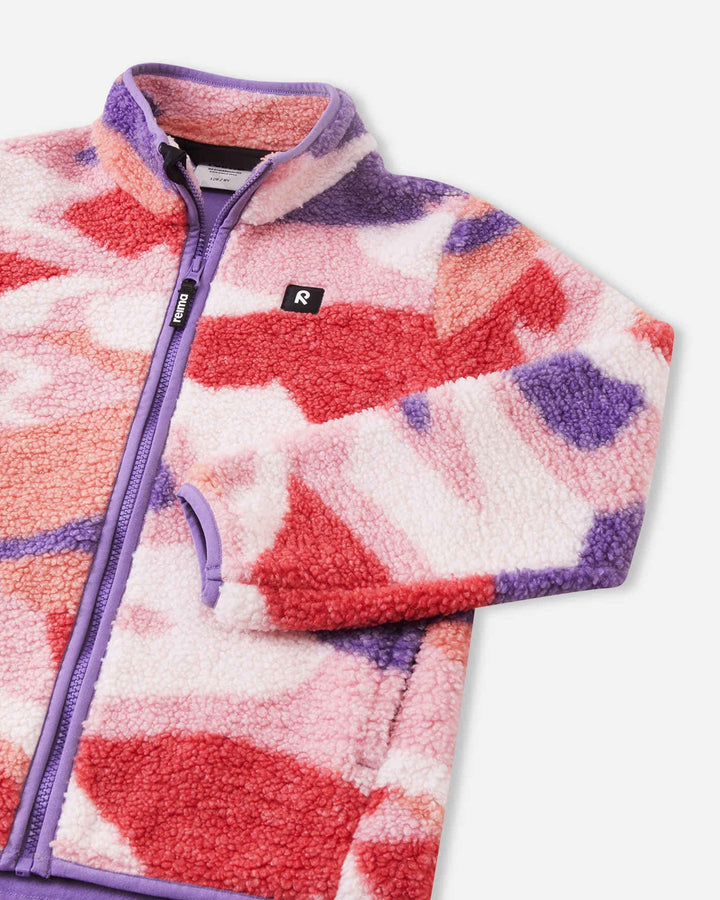Reima Tupsis Kids' Pile Fleece Sweater Rose