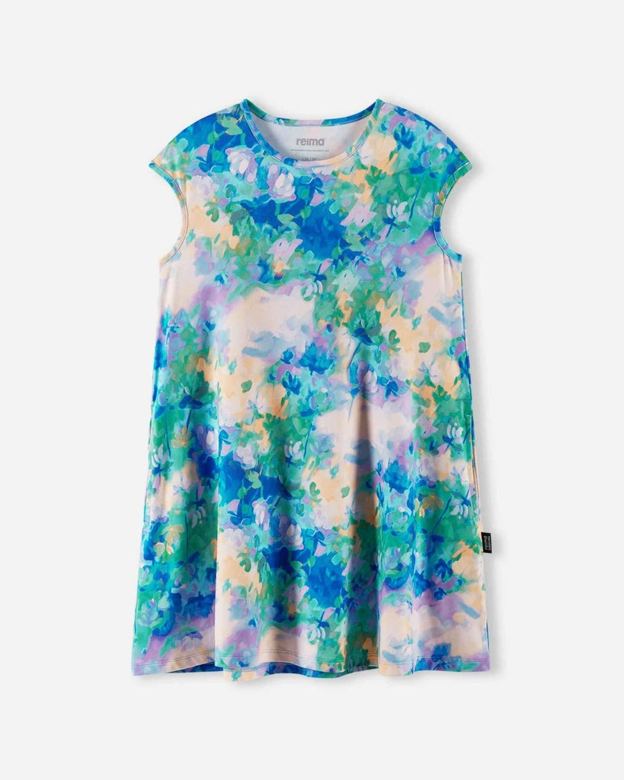 Reima Vilakka Cooling Dress Kids UPF 40+ | Fresh Blue - Nest and Sprout - Reima