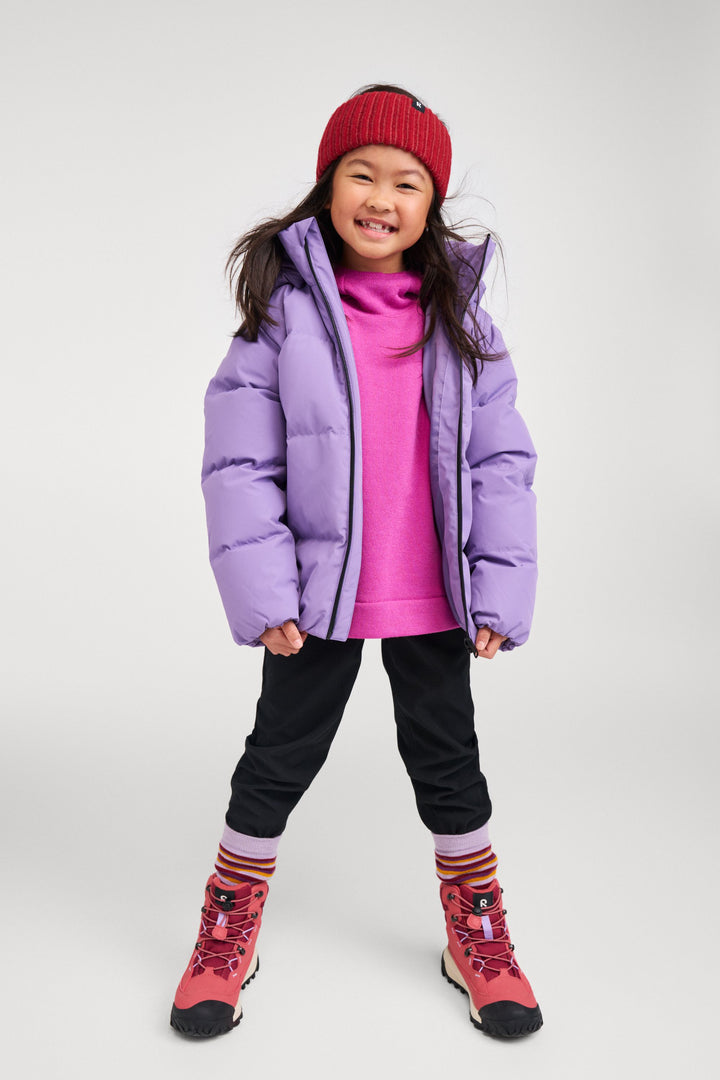 Reima Waterproof Kids Down Jacket – Paimio – Misty Violet - 4Y to 11Y
