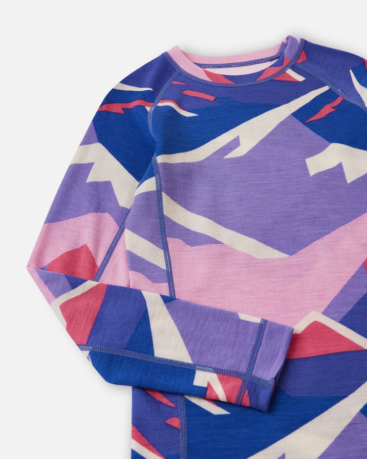 Reima Taitoa Wool-Lyocell Base Layer Set – Breezy Violet | Kids Thermal Underwear