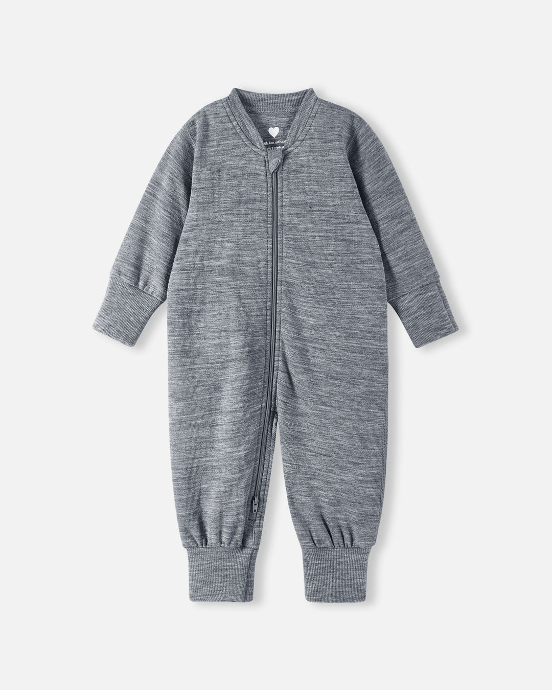 Reima Syliin Wool Jumpsuit – Melange Grey | Baby Merino Onesie