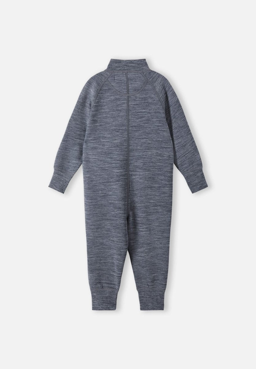 Reima Toddler Wool One Piece Suit – Parvin – Melange Grey - 18M to 4Y - Nest and Sprout-Reima