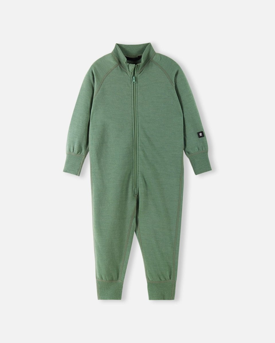 Reima Wool One Piece – Parvin – Green Clay - Nest and Sprout-Reima