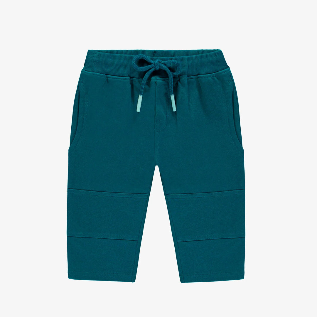 Turquoise pants in french cotton