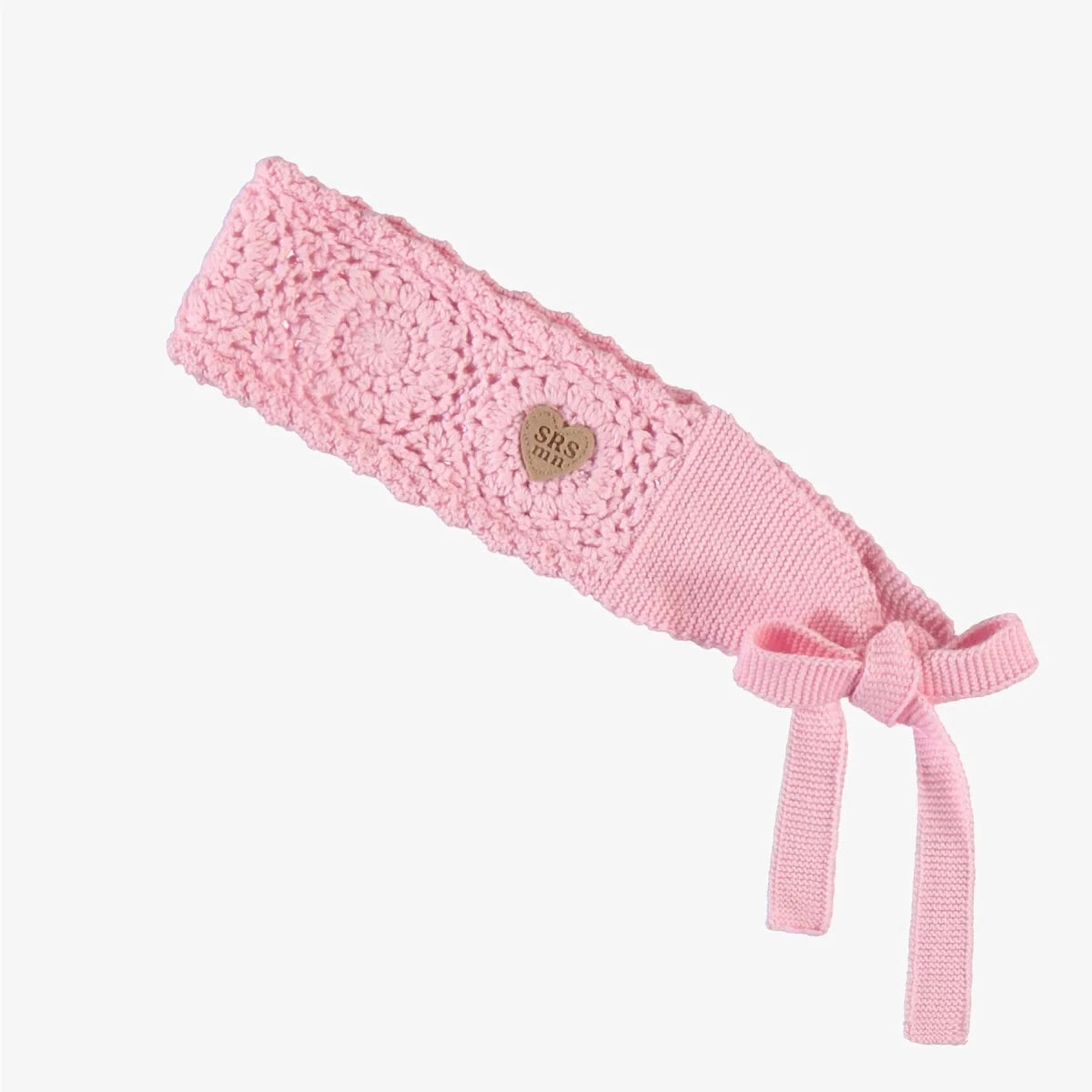 Child Headband | Floral Pink Crochet FNAL SALE - Nest and Sprout - Souris Mini