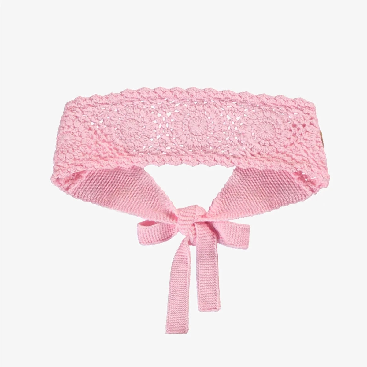 Child Headband | Floral Pink Crochet FNAL SALE - Nest and Sprout - Souris Mini