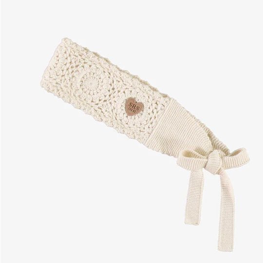 Child Headband | Floral Cream Crochet FNAL SALE - Nest and Sprout - Souris Mini