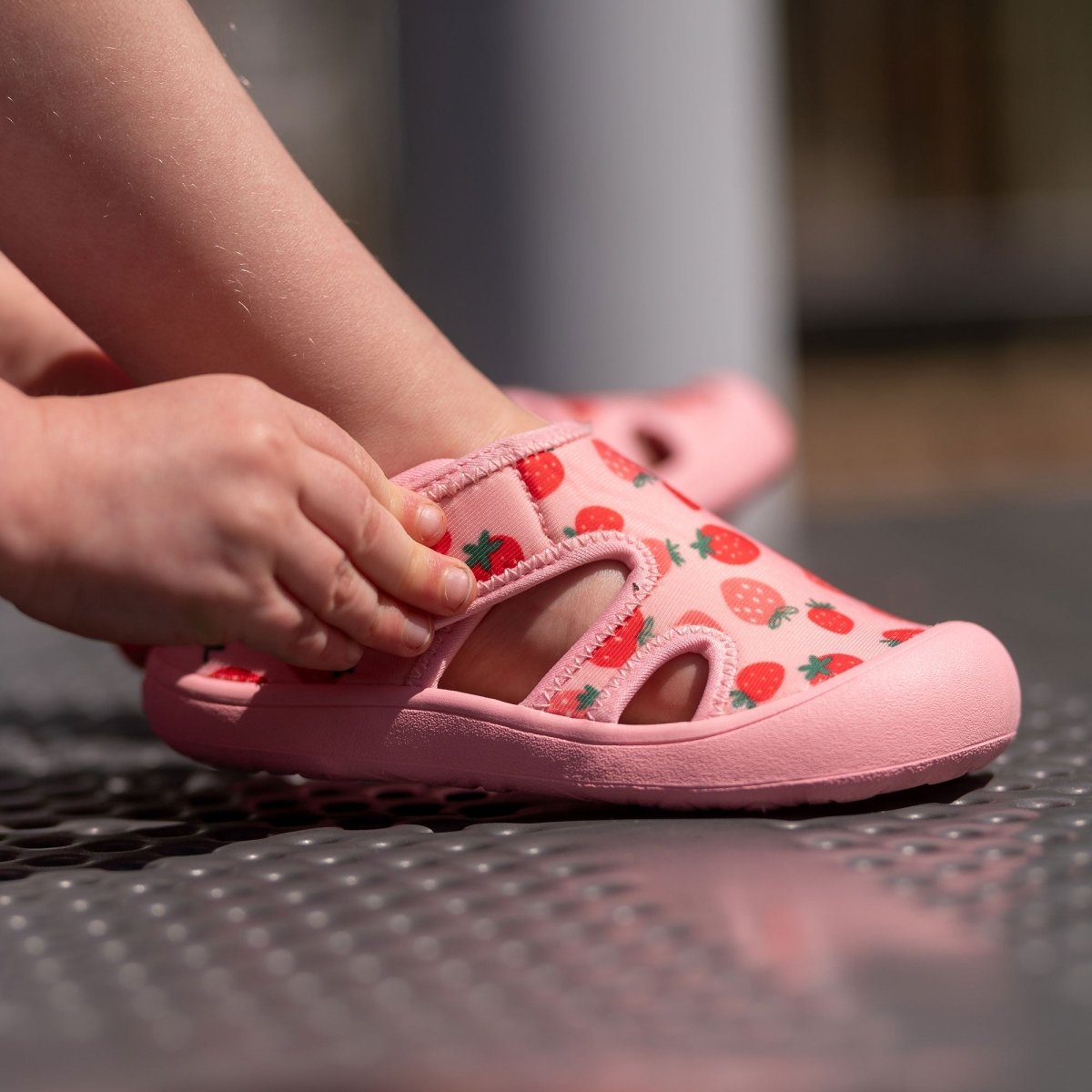 Jan & Jul Water Kids Sunny Breeze Sandal | Pink Strawberry - Nest and Sprout - Jan & Jul