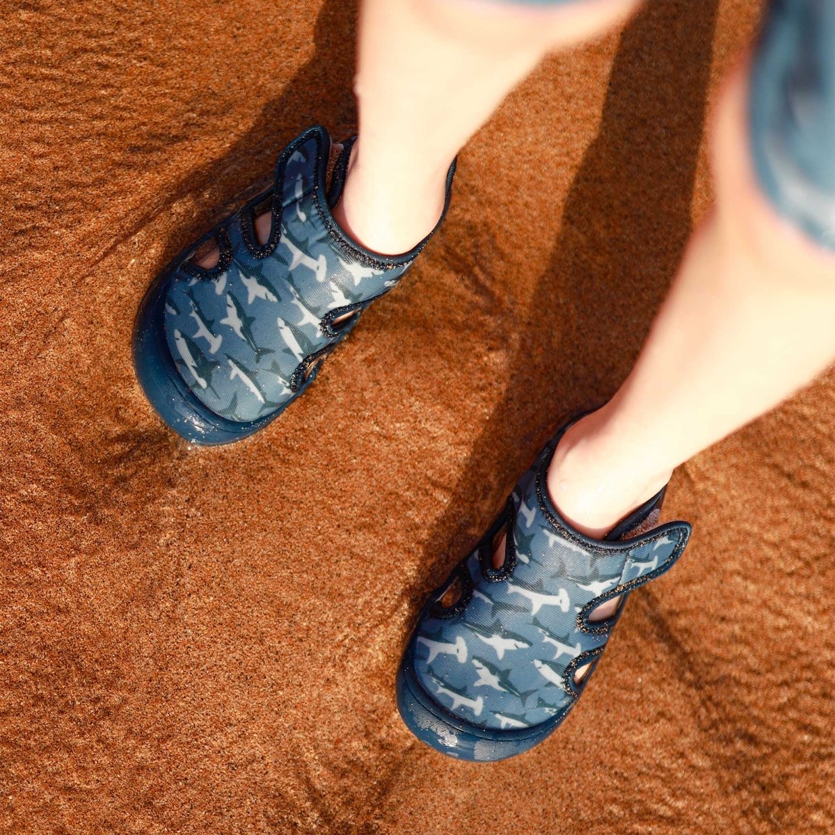 Jan & Jul Water Kids Sunny Breeze Sandal | Shark - Nest and Sprout - Jan & Jul