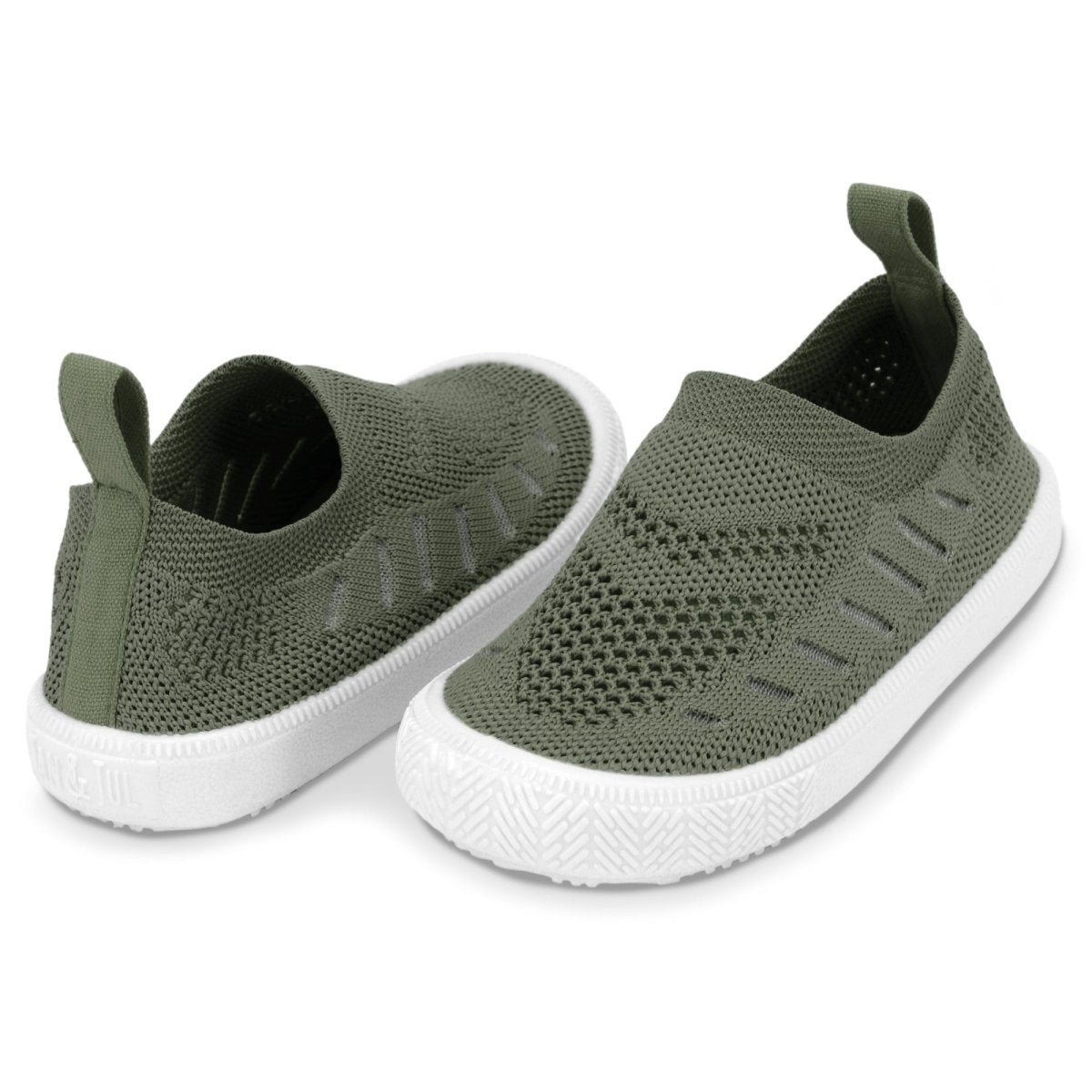 Jan & Jul Graphic Breeze Knit Shoes | Army Green - Nest and Sprout - Jan & Jul