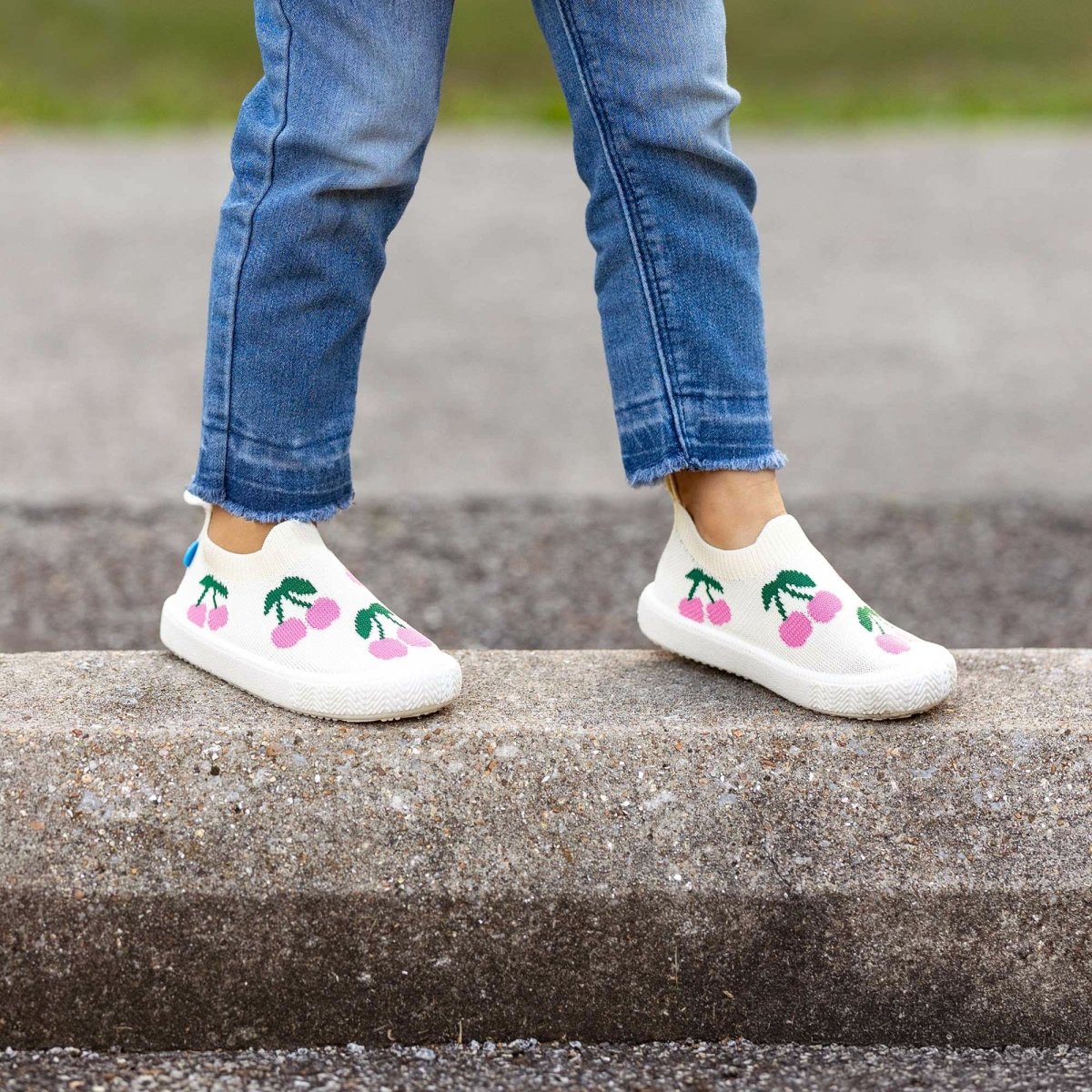 Jan & Jul Graphic Knit Shoes | Cherries - Nest and Sprout - Jan & Jul
