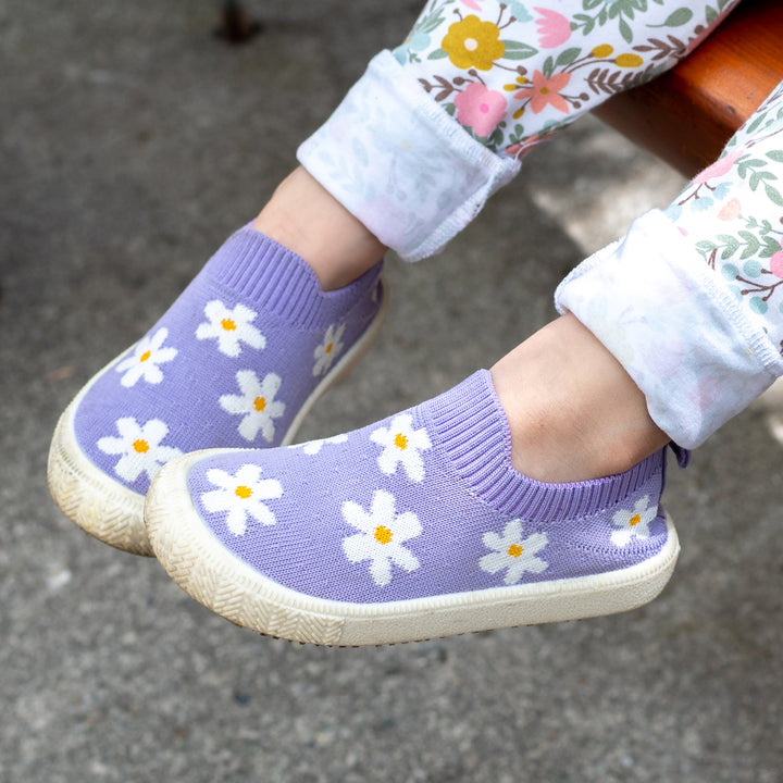 Jan & Jul Graphic Knit Shoes | Purple Daisy