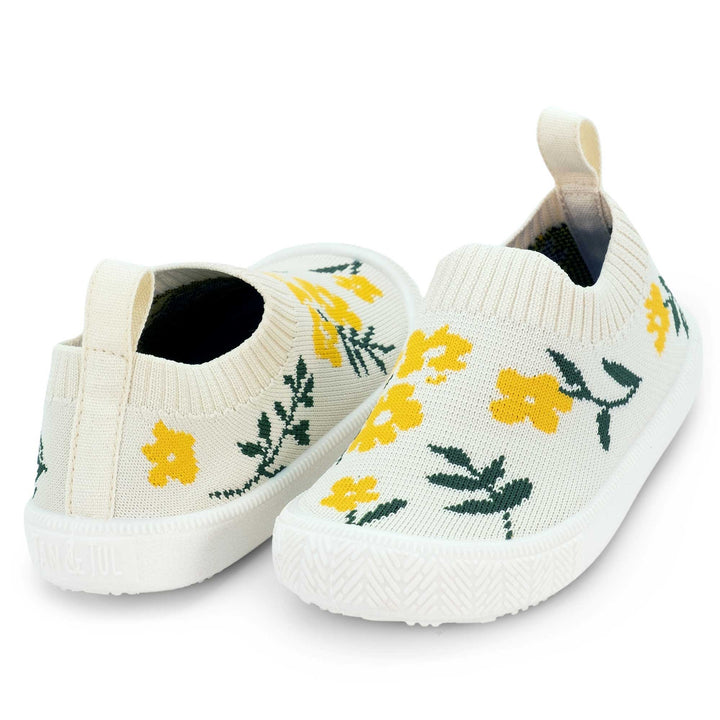 Jan & Jul Graphic Knit Shoes | Yellow Flower