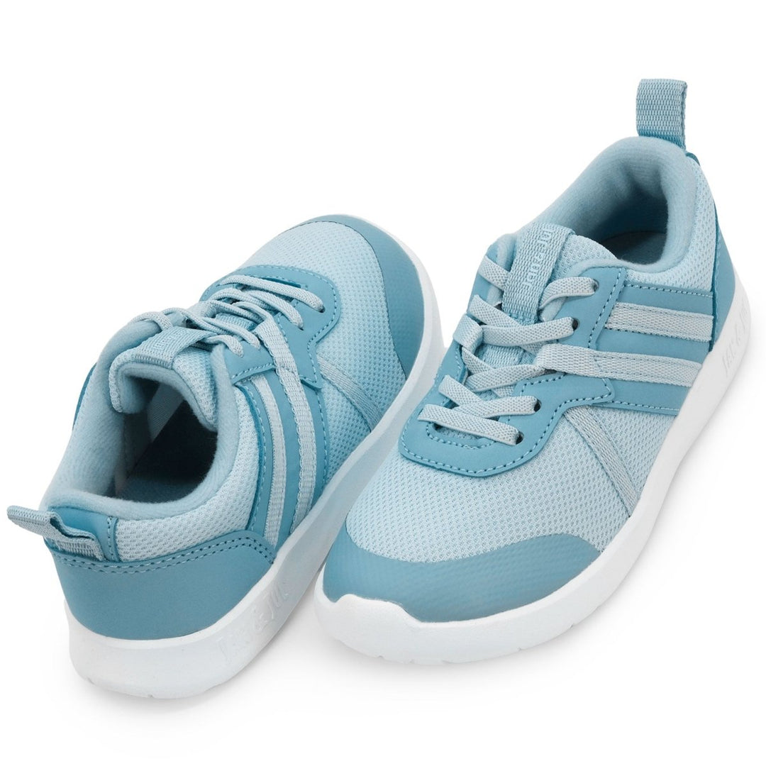 Jan & Jul Sneakers – Lite Classic Stripe – Breezy Blue - Nest and Sprout-Jan & Jul