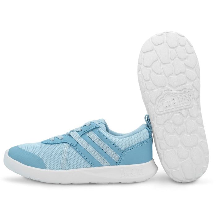 Jan & Jul Sneakers – Lite Classic Stripe – Breezy Blue - Nest and Sprout-Jan & Jul