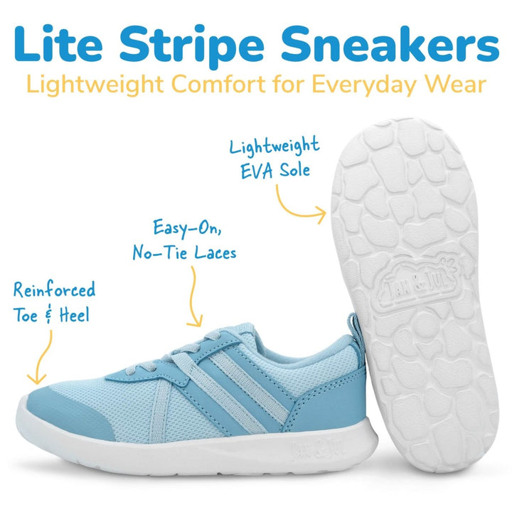 Jan & Jul Sneakers – Lite Classic Stripe – Dusty Purple - Nest and Sprout-Jan & Jul