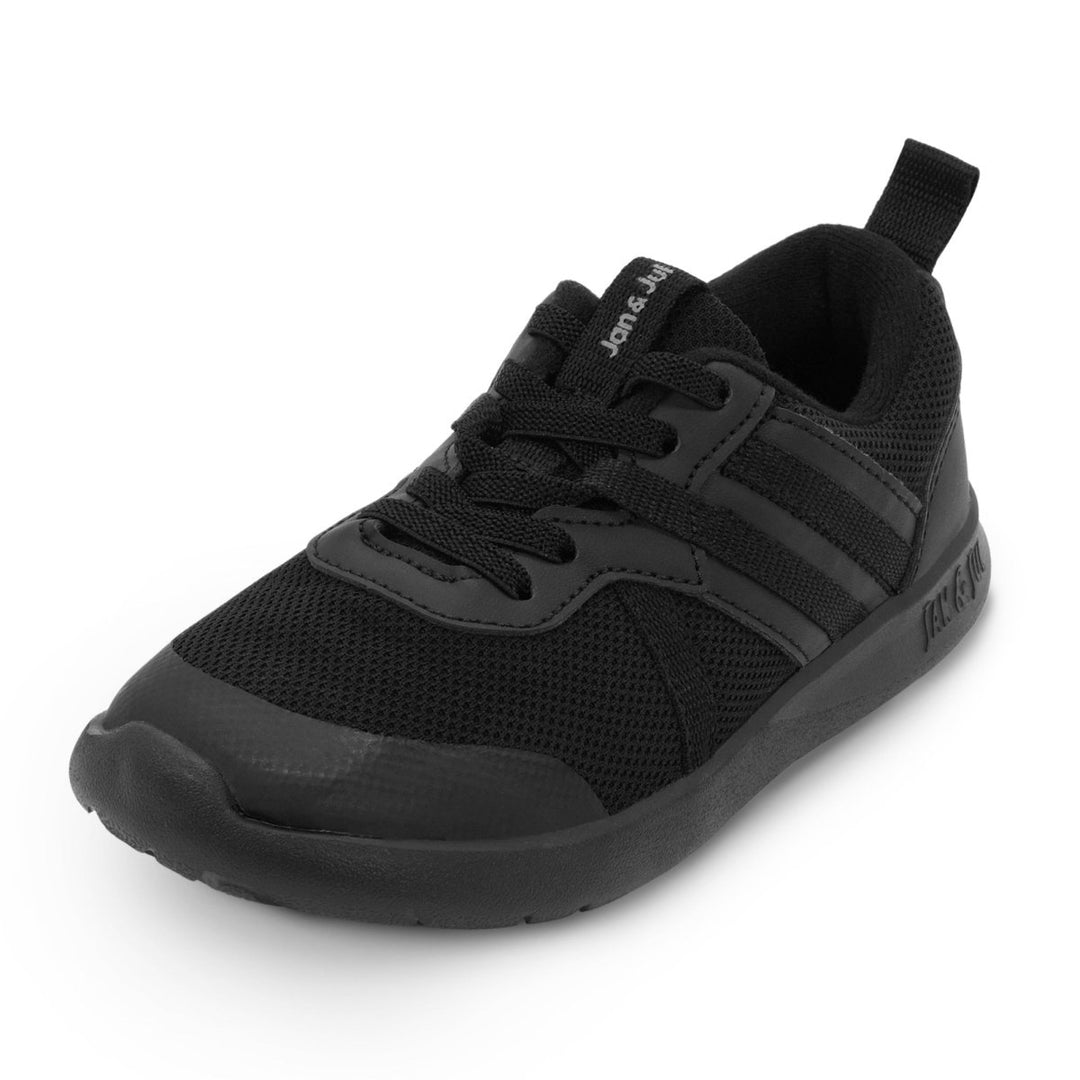 Jan & Jul Sneakers – Lite Classic Stripe – Jet Black - Nest and Sprout-Jan & Jul