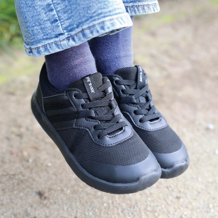 Jan & Jul Sneakers – Lite Classic Stripe – Jet Black - Nest and Sprout-Jan & Jul