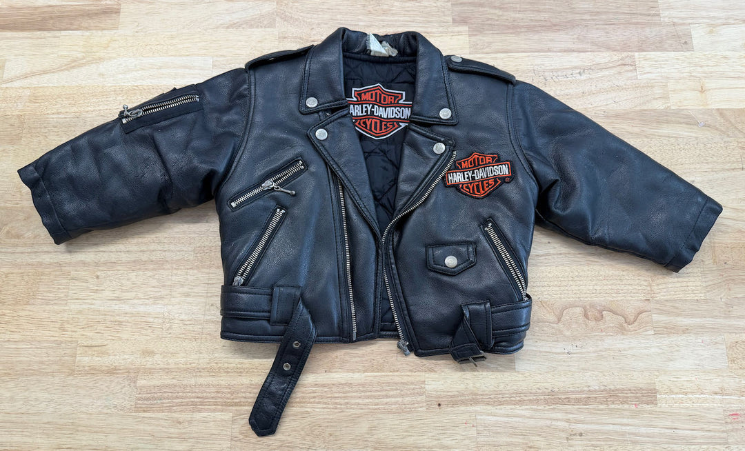 Harley-Davidson Leather Jacket | Size 4T play condiiton