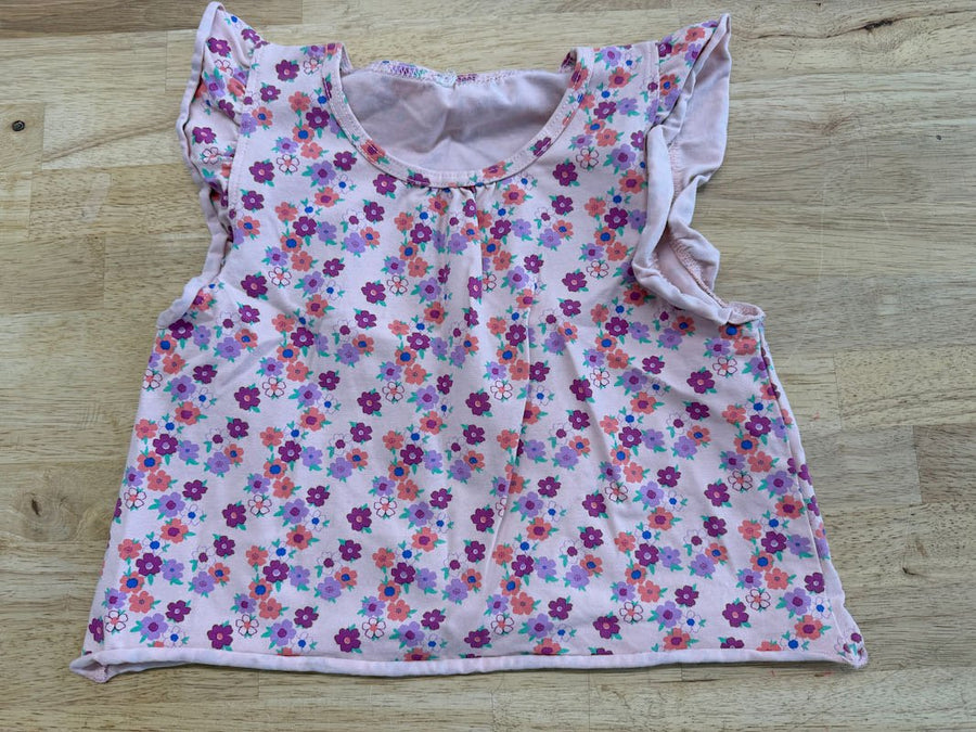 Peekaboo Beans Ditsy Floral Top | Size 8 - Nest and Sprout - Consignment