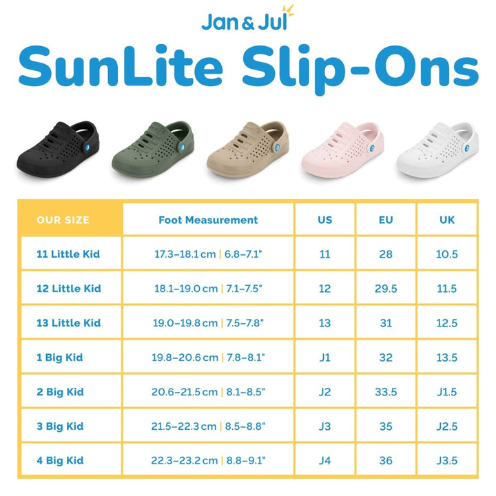Jan & Jul SunLite Slip - Ons EVA – Sage Green - Nest and Sprout - Jan & Jul