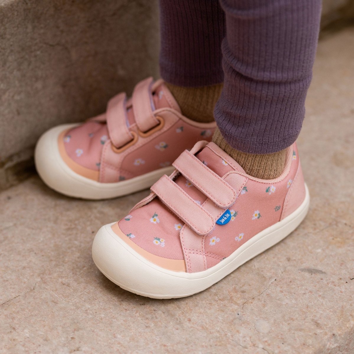 Jan & Jul Mini Canvas Shoes | Apricot Flowers - Nest and Sprout - Jan & Jul