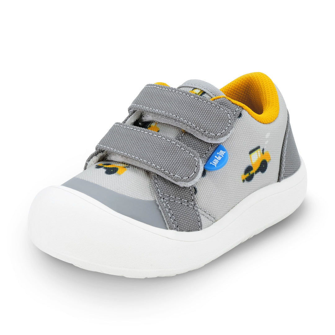 Jan & Jul Mini Canvas Shoes | Grey Construction