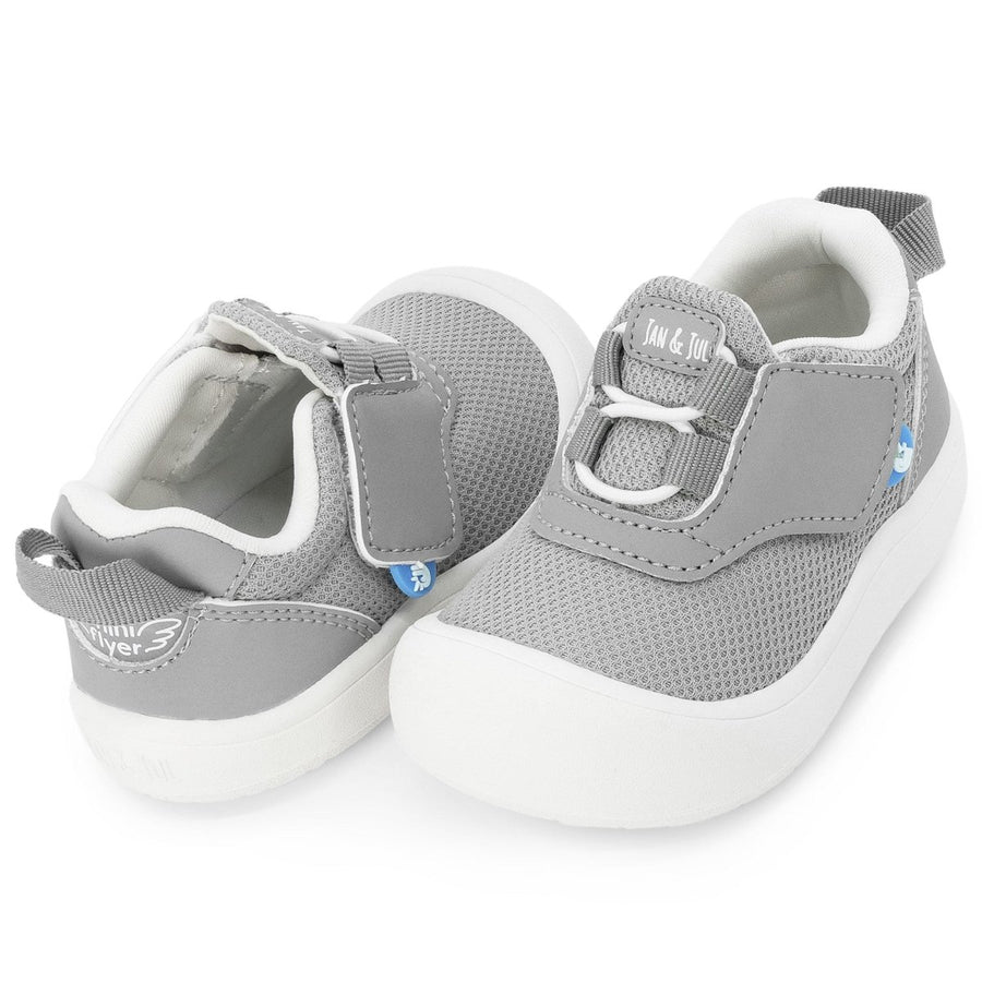 Jan & Jul Mini-Flyer Toddler Sneakers - Grey - Nest and Sprout-Jan & Jul