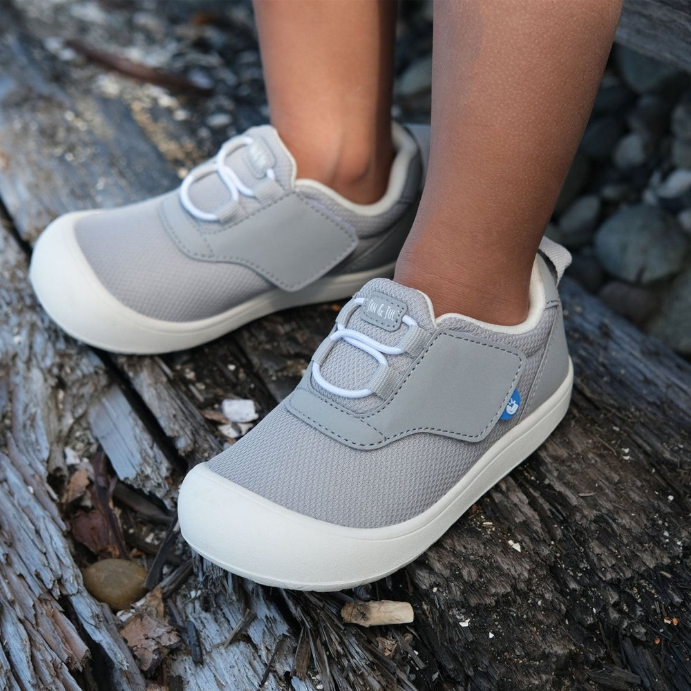 Jan & Jul Mini-Flyer Toddler Sneakers - Grey - Nest and Sprout-Jan & Jul