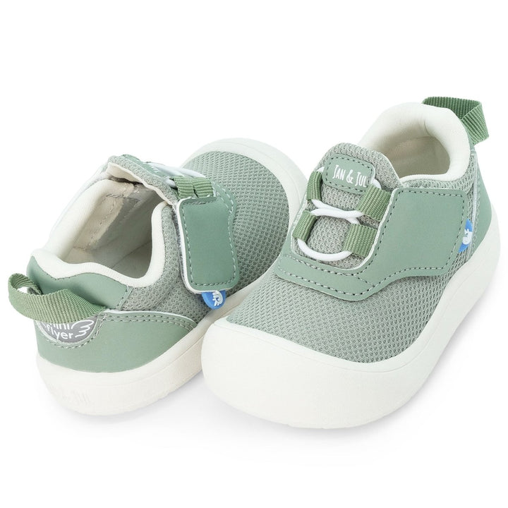 Jan & Jul Mini - Flyer Toddler Sneakers - Sage Green - Nest and Sprout - Jan & Jul