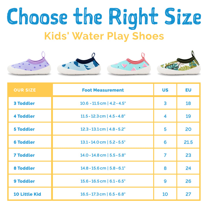 Water Play Shoes | Green Tropical